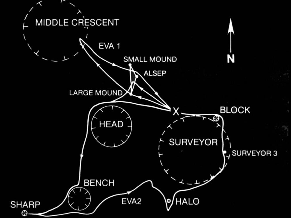 Apollo 12 Traverses