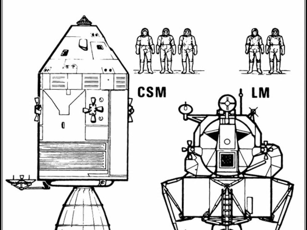 Apollo Figure: Apollo Spacecraft CSM & LM