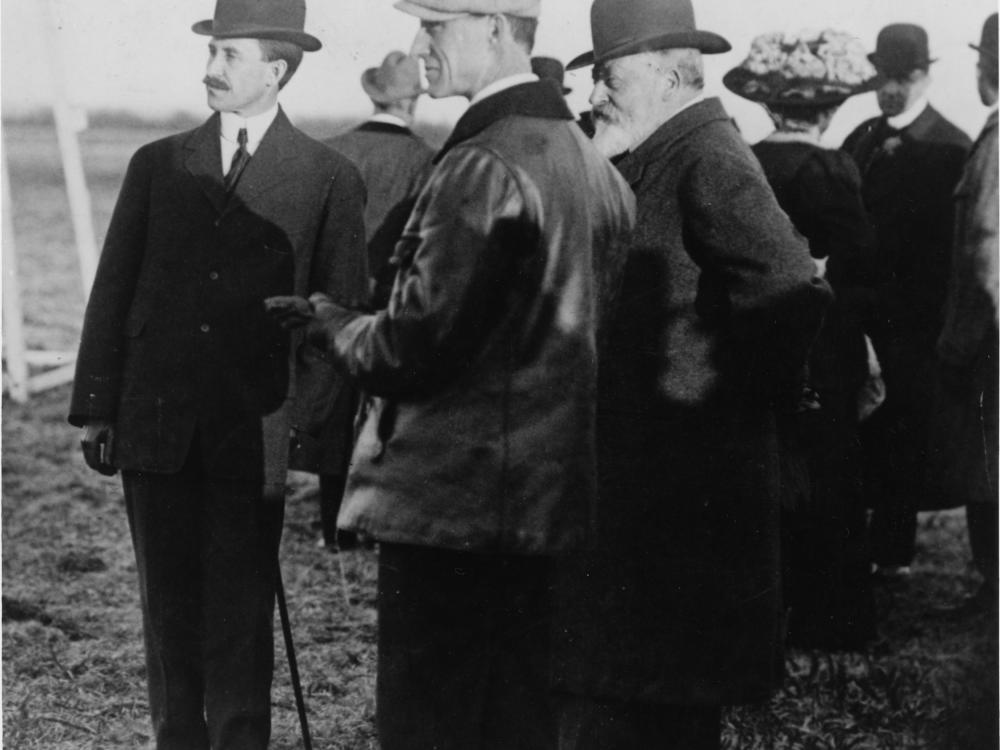 The Wright Brothers with King Edward VII of England