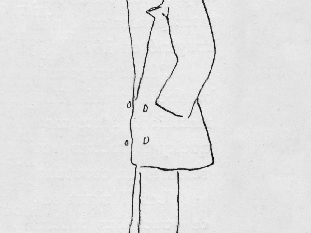 Caricature of Orville Wright