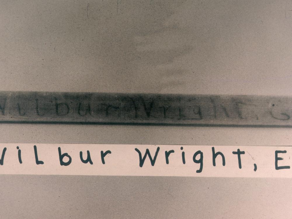 Wilbur Wright's hand-written notations