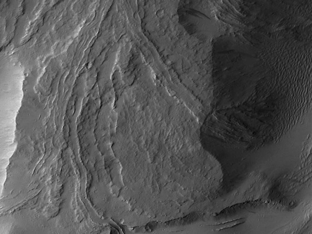 Lava Flow from Olympus Mons