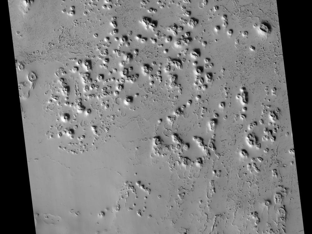 Tartarus Montes region, Mars