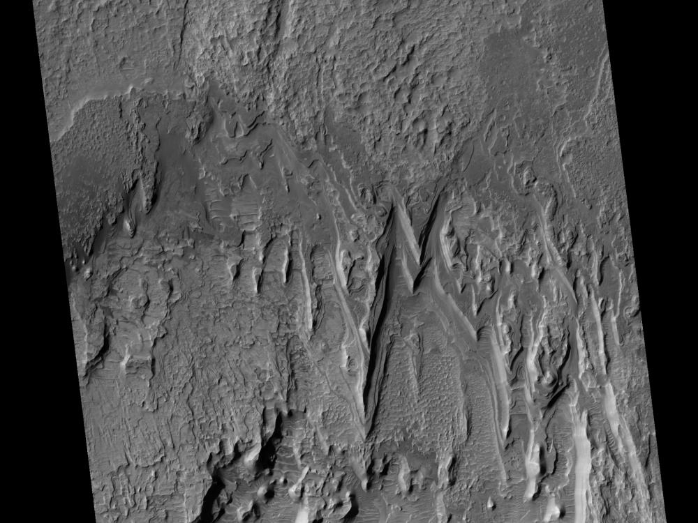 Yardangs, Mars