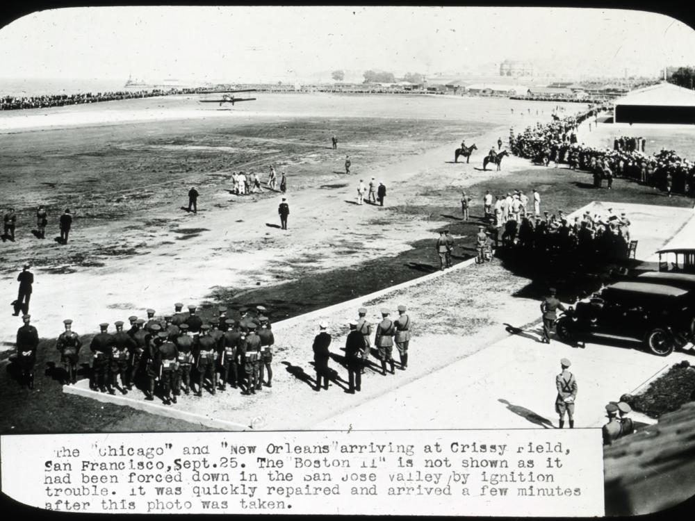 The World Flight arrives at San Francisco