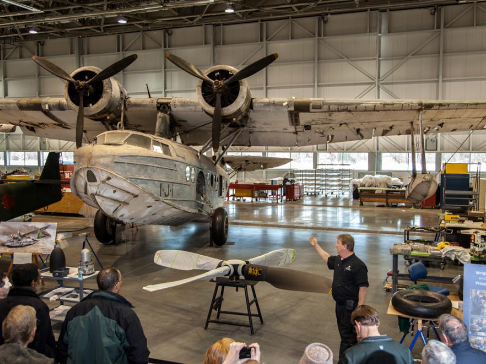 Sikorsky JRS-1 in Mary Baker Engen Restoration Hangar