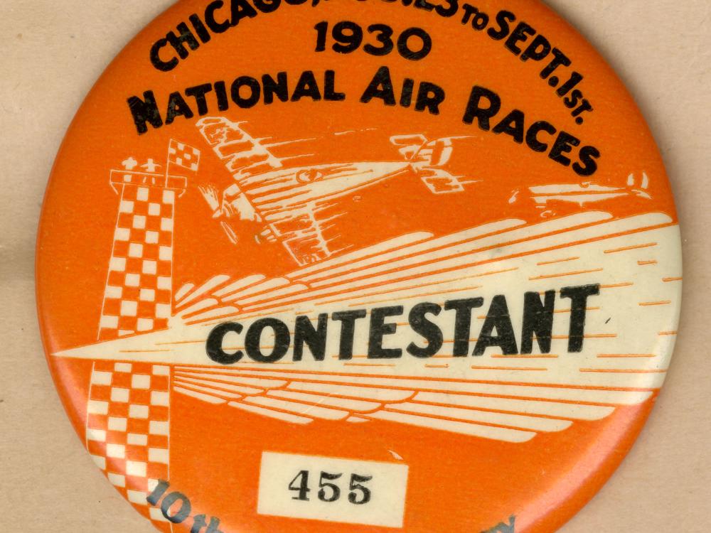 Contestant badge, 1930 National Air Races