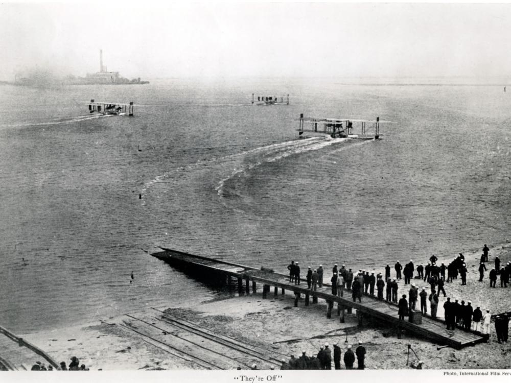 NC-1, NC-3, and NC-4 aircraft and their crews on the water