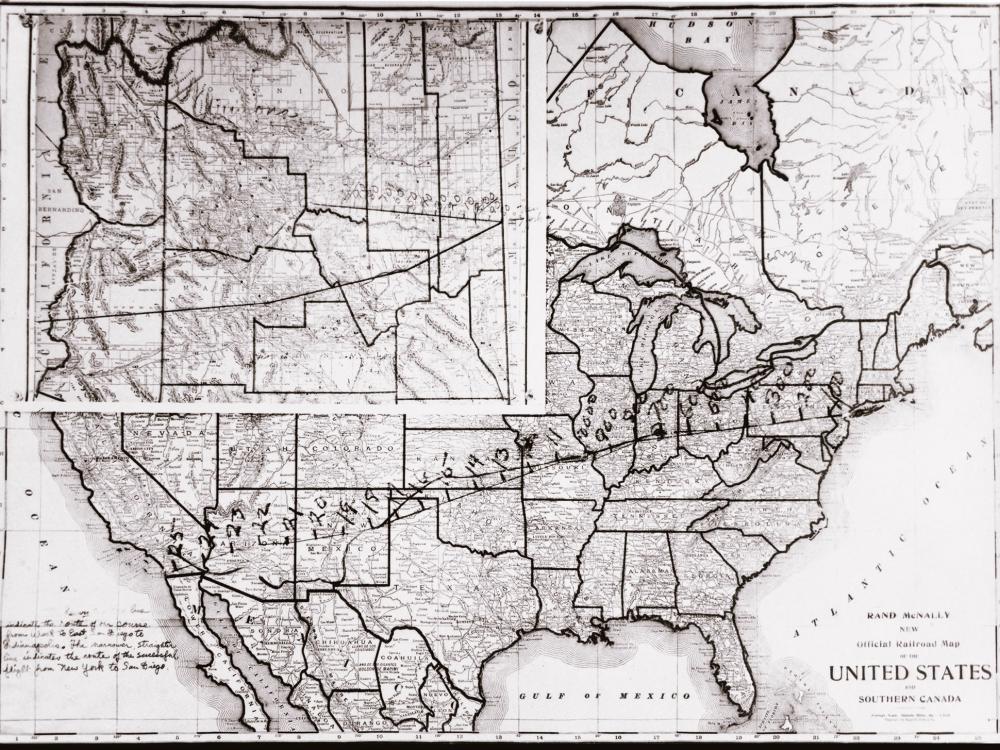 The Route of the First Transcontinental Flight