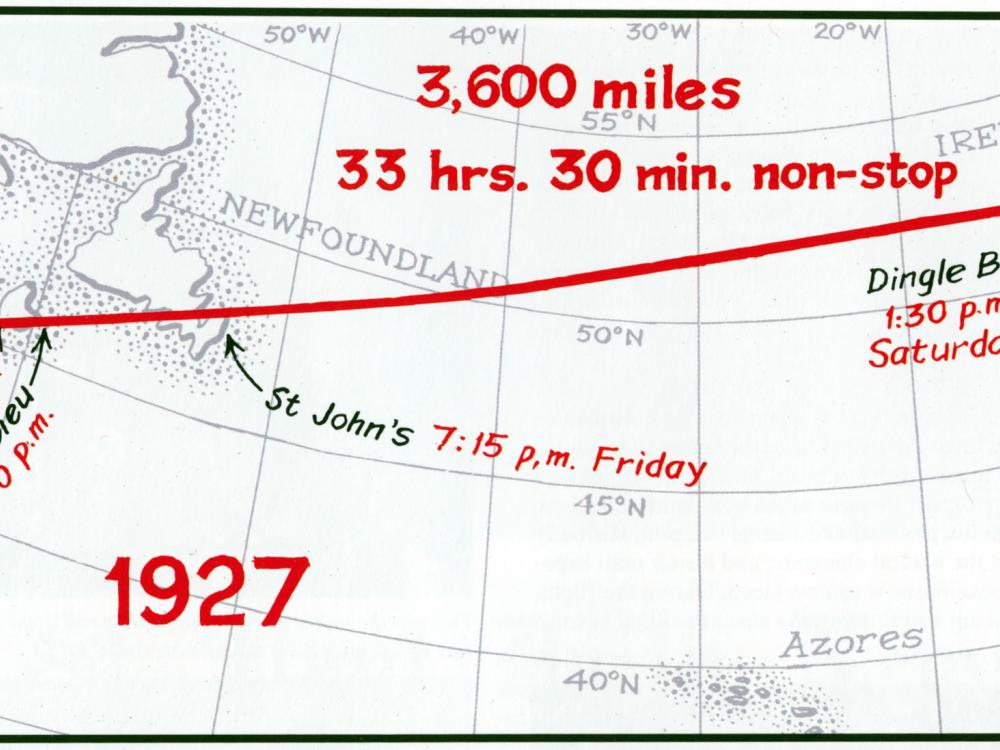 The Route of Lindbergh’s Transatlantic Flight