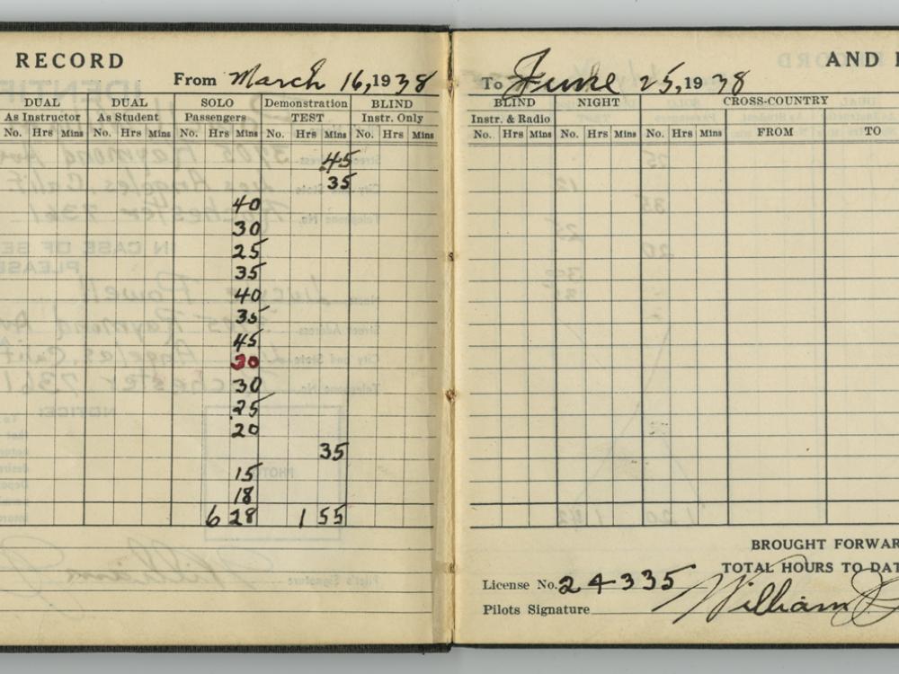 William Powell’s Flight Log