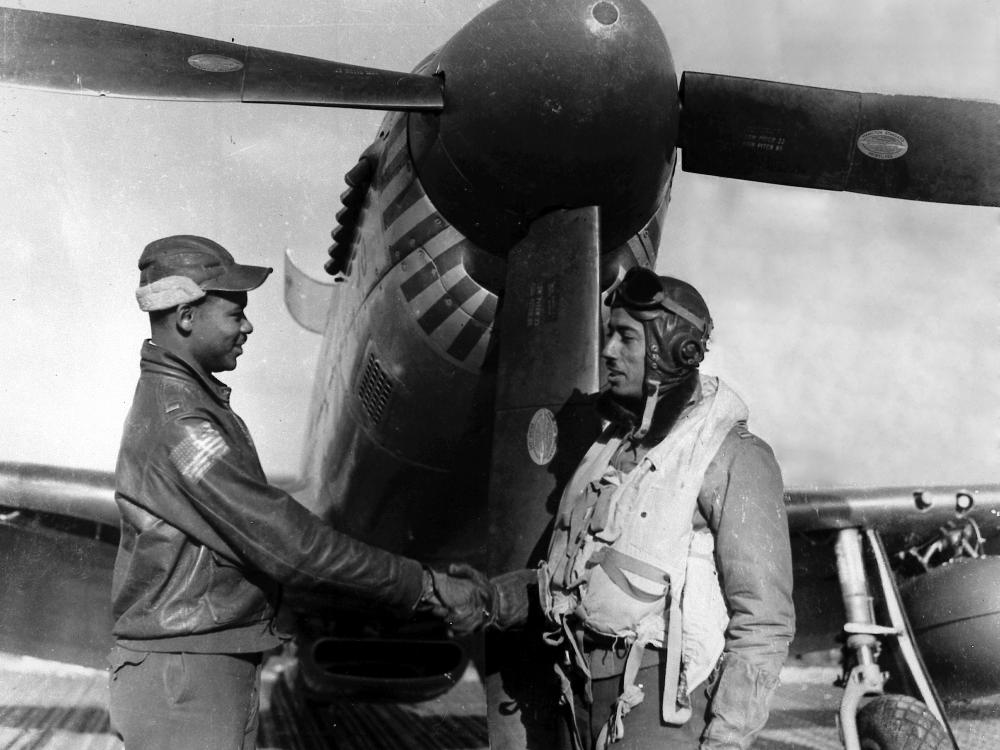 Wendell O. Pruit Greets John F. Briggs