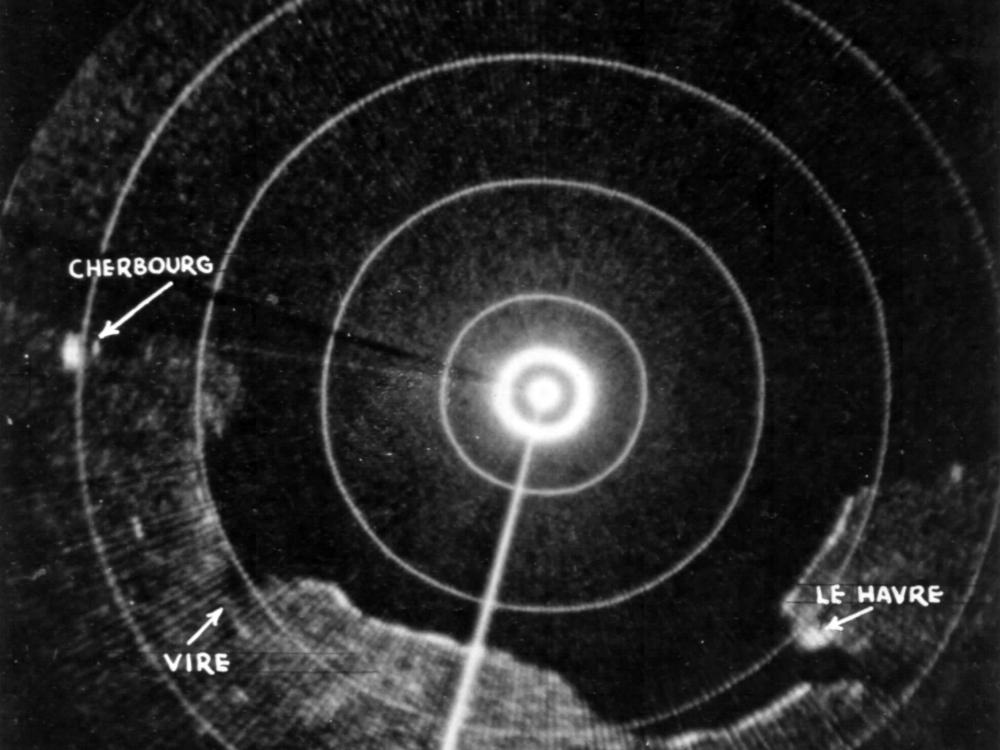 Radar Scope Image of the Normandy Coastline