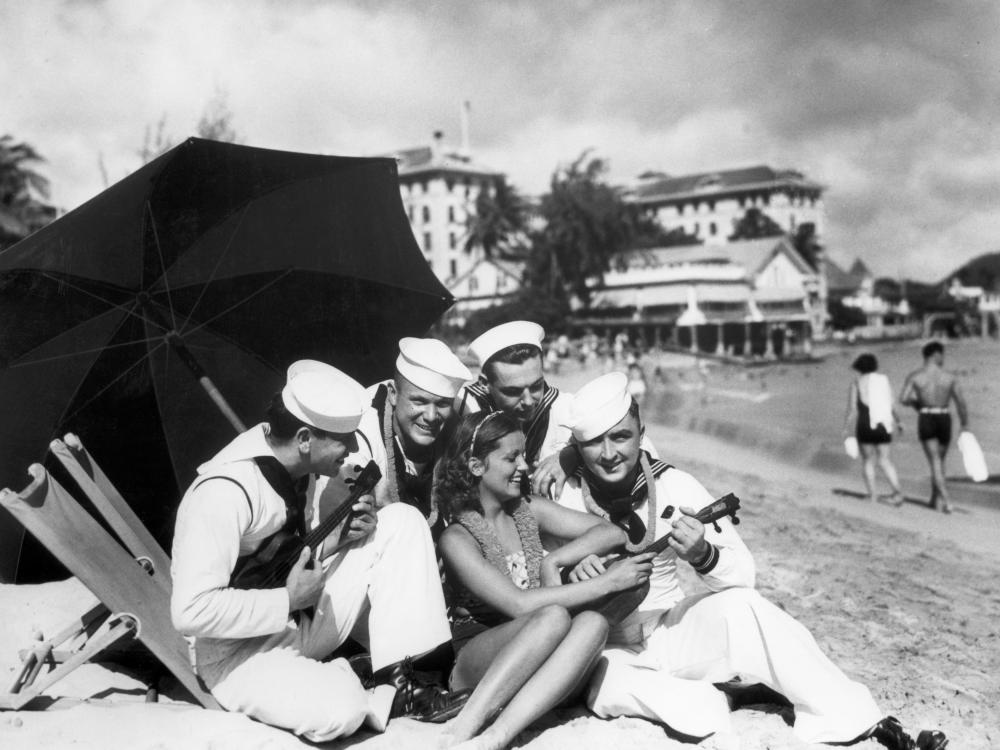 On the Beach at Waikiki