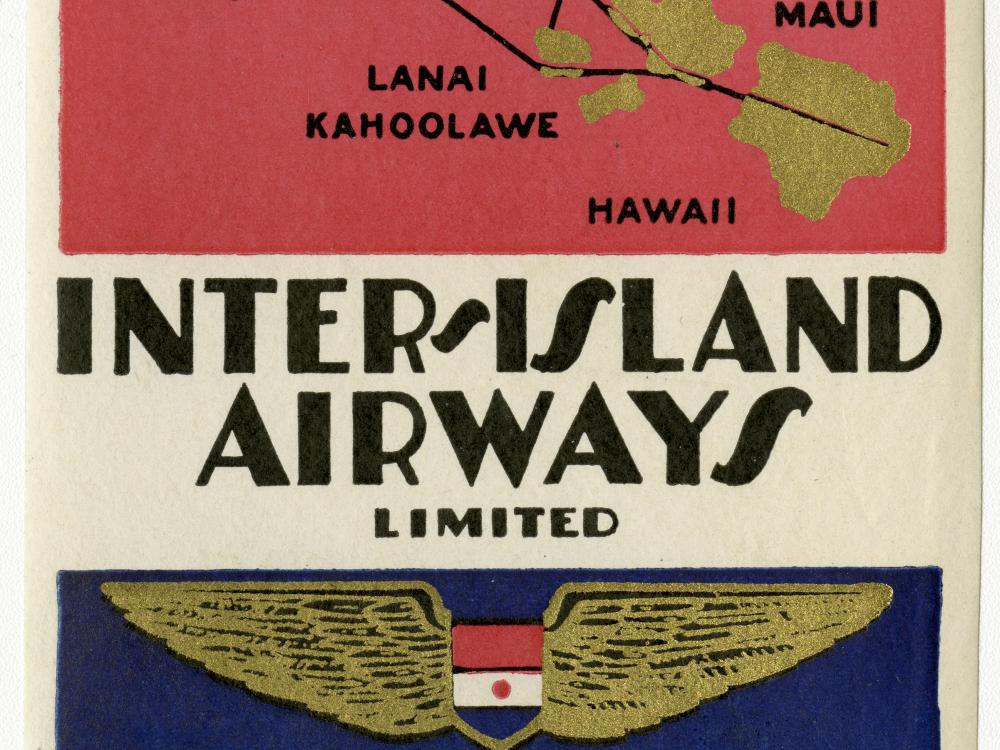 Inter-Island Airways Baggage Label