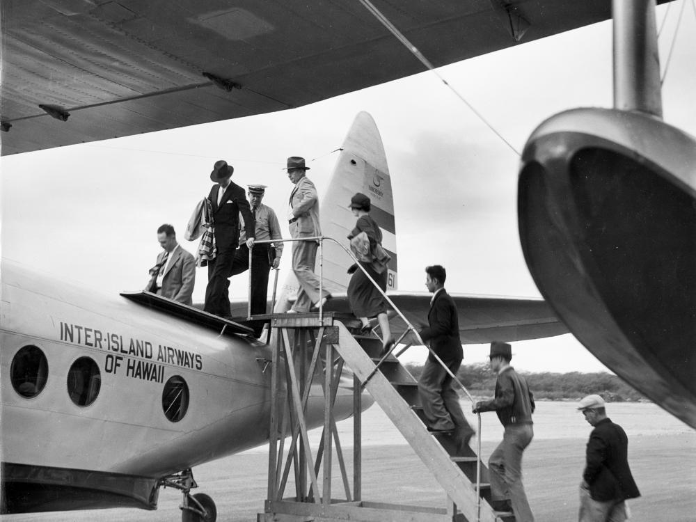 Boarding an Inter-Island Airways S-43