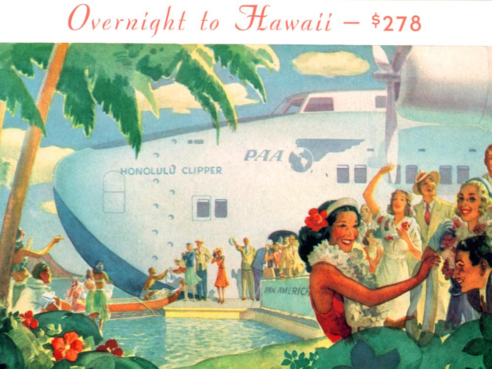 Pan Am Brochure, Overnight to Hawaii