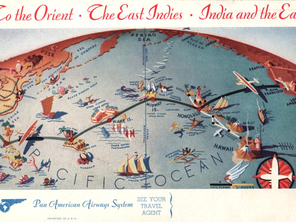 Pan Am Brochure, Map