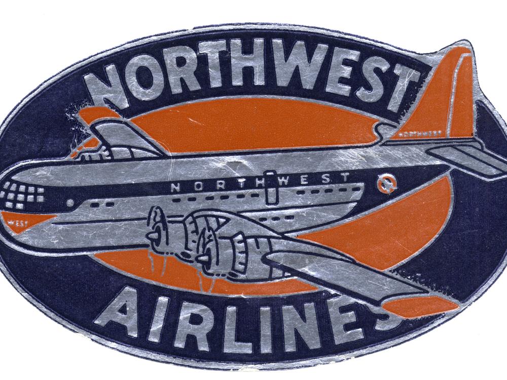 Northwest Airlines Label