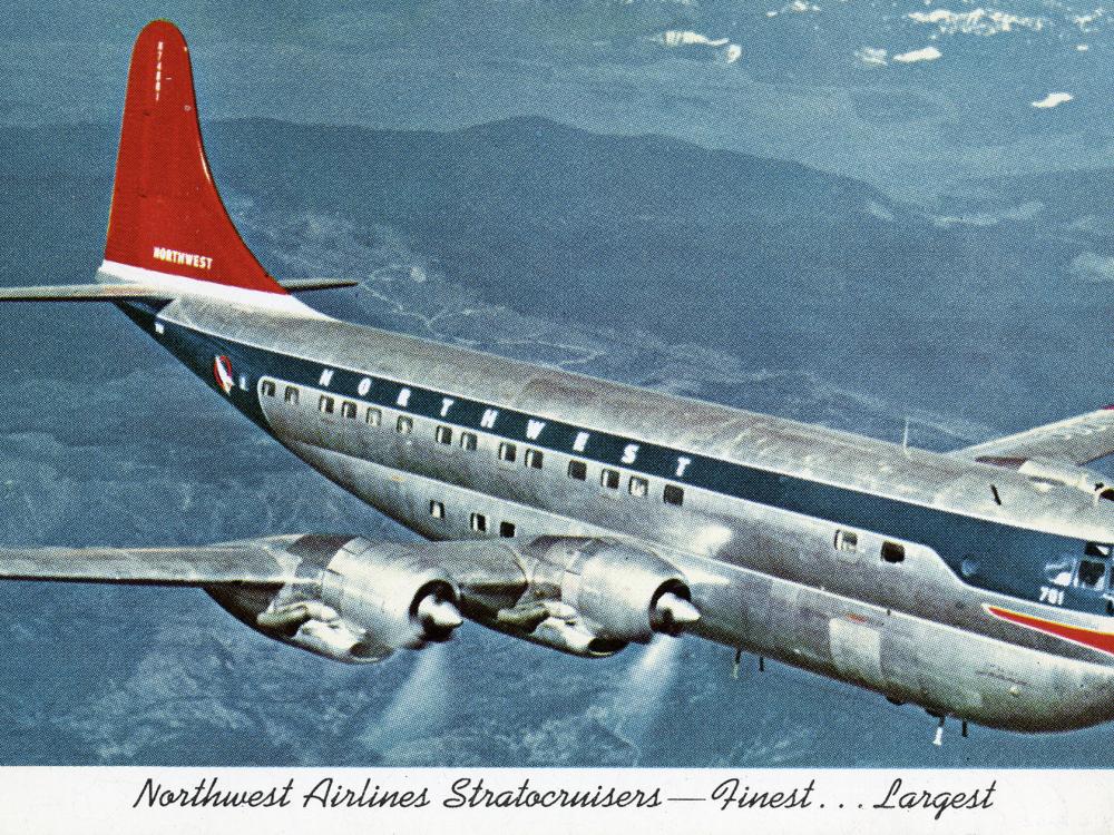 Northwest Airlines Stratocruiser Postcard