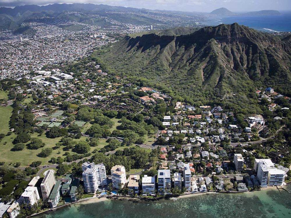 Aerial View of Oahu