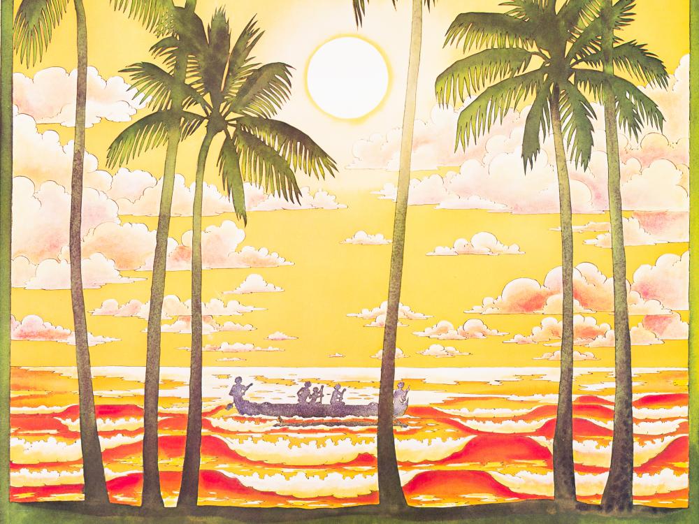 Hawaiian Airlines Travel Poster