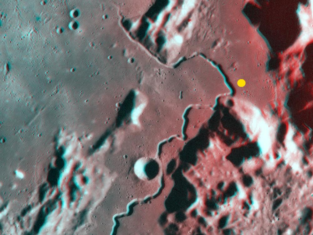 Apennine-Hadley on the Moon in 3-D