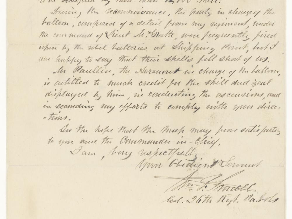 Letter by Colonel William F. Small (Page Two)