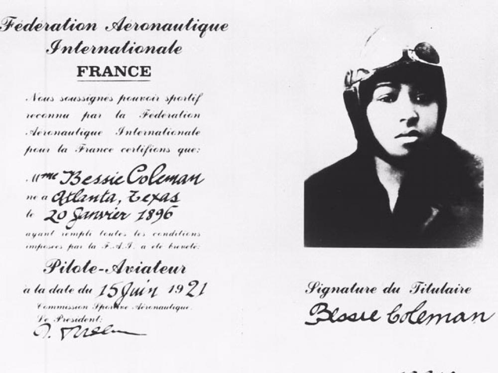 Bessie Coleman license