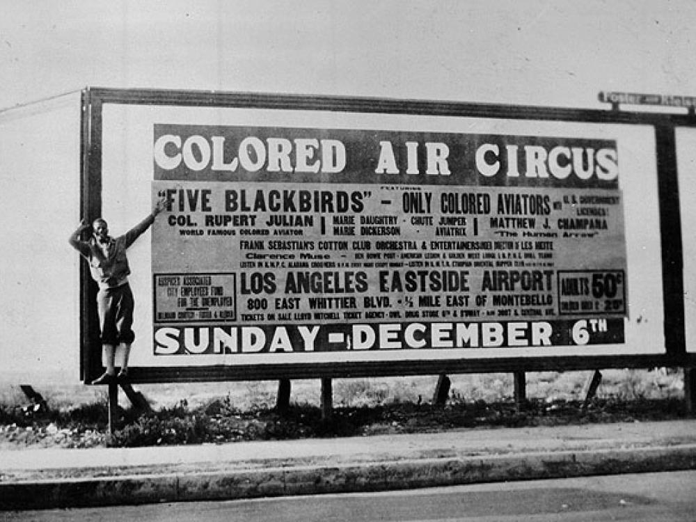 Billboard: “Colored Air Circus”