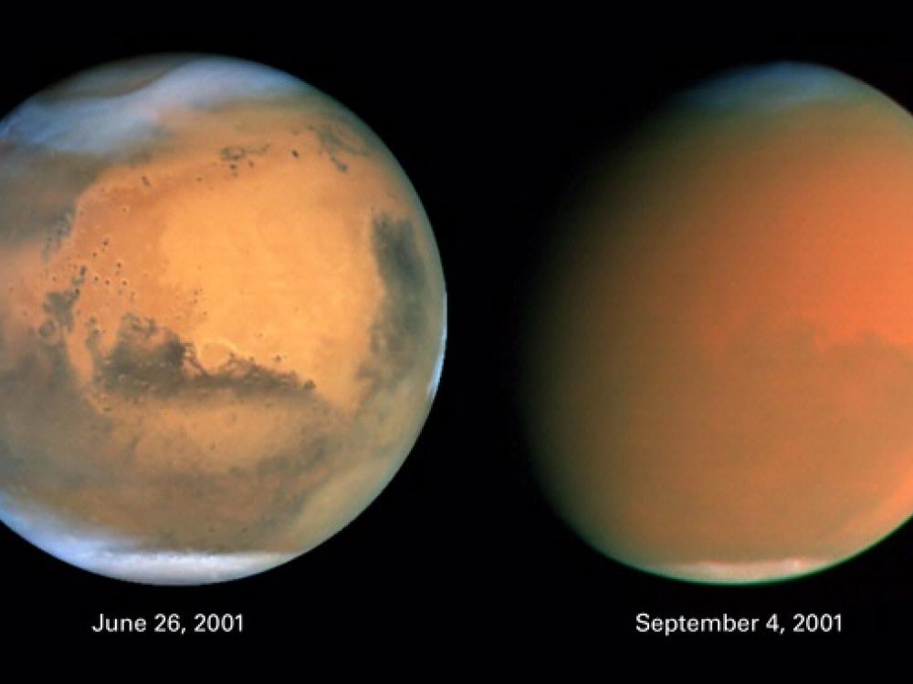 Scientists Track "Perfect Storm" on Mars