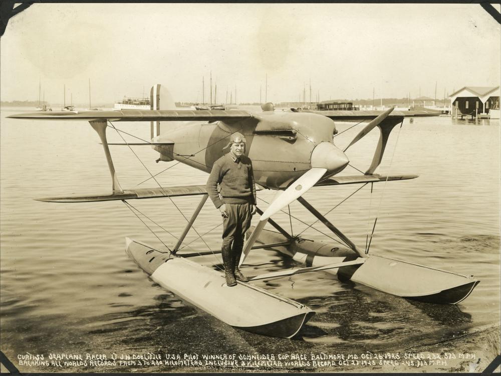 Jimmy Doolittle and a Curtiss R3C-2 Racer