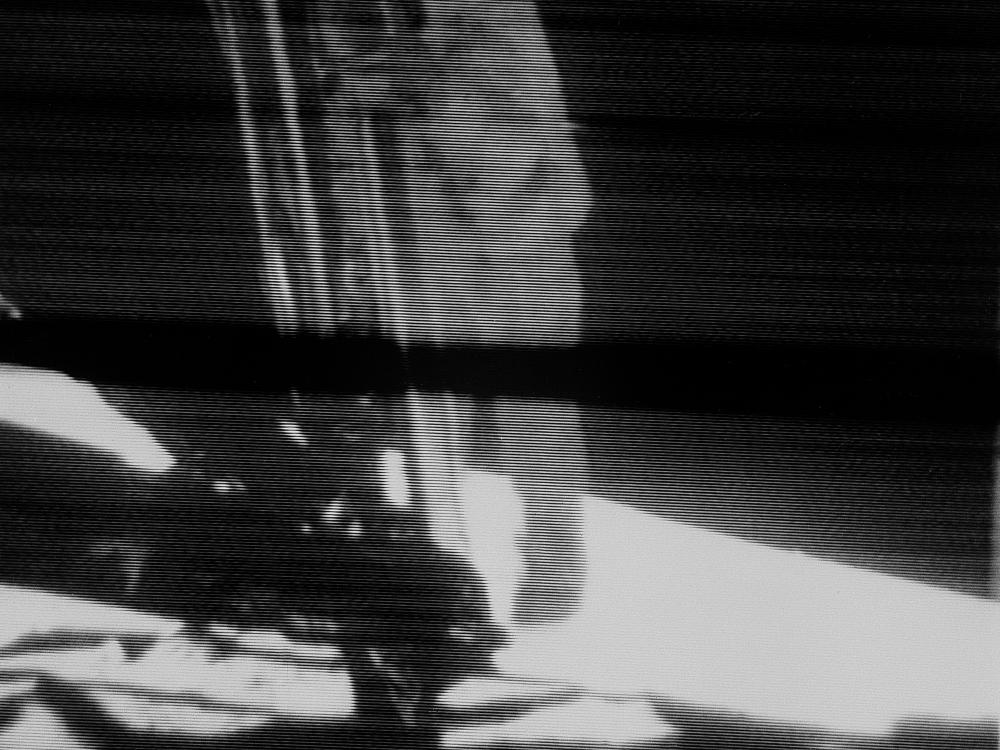 Telecast of Astronaut Neil Armstrong Descending Ladder to Lunar Surface