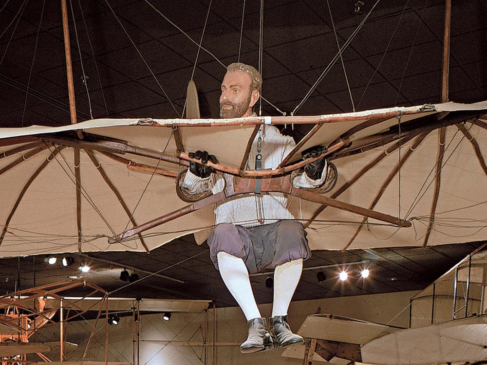 Lilienthal Glider in Early Flight