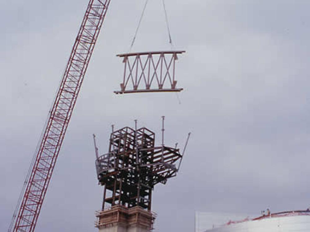 Building the Udvar-Hazy Center tower