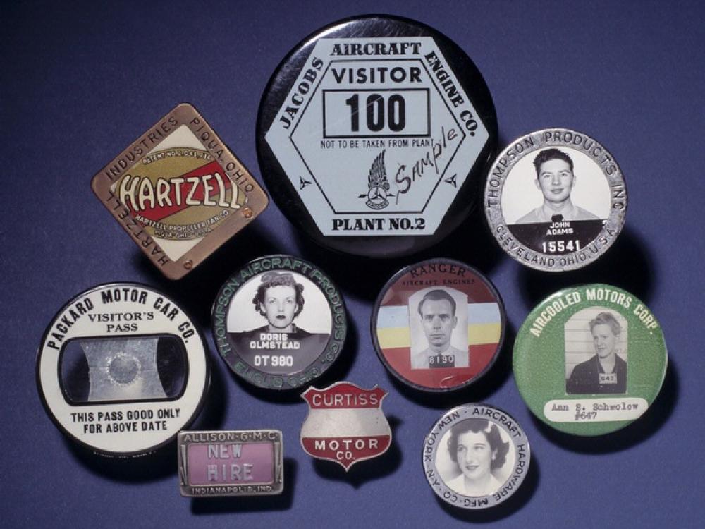 Identification Badges of Engine Factory Workers