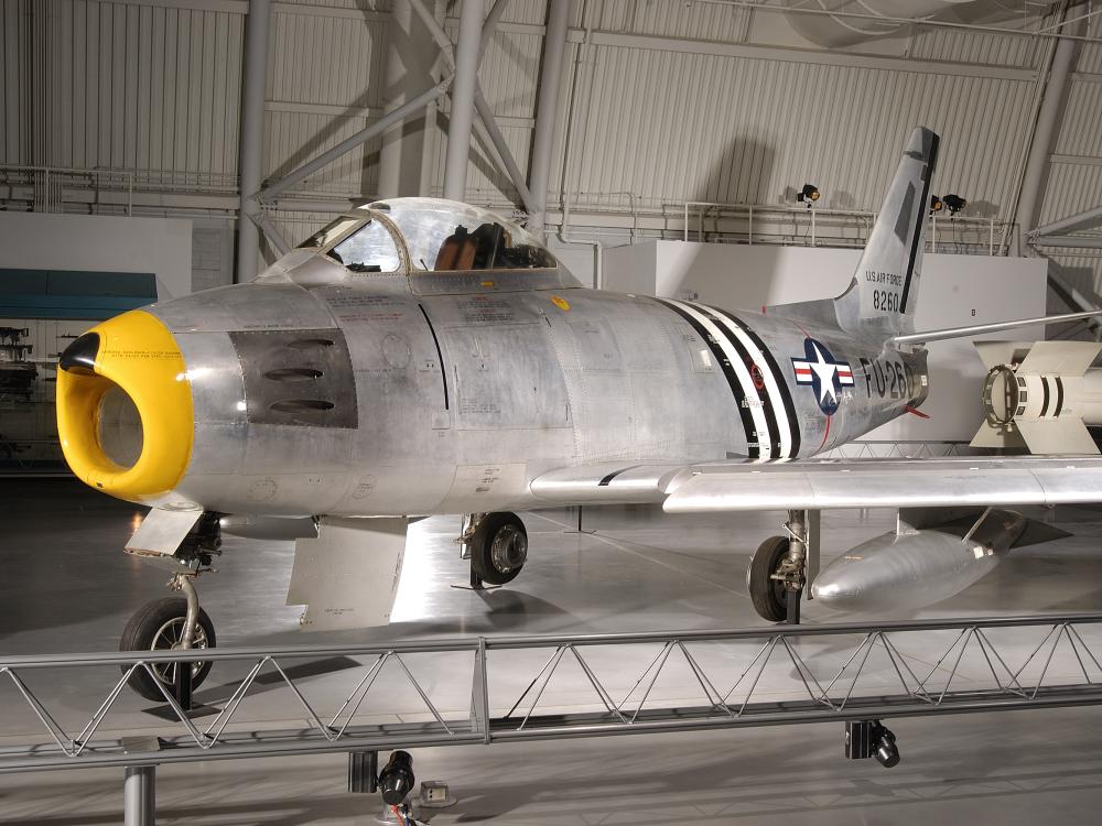 North American F-86A Sabre at the Udvar-Hazy Center