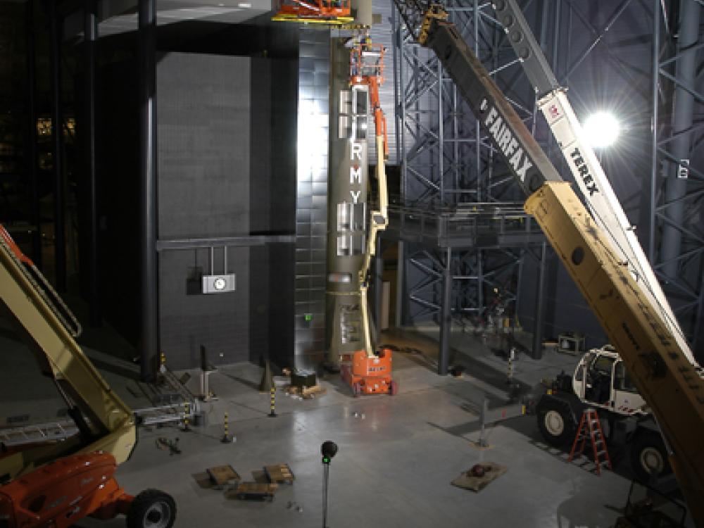 Redstone Missile Assembled in Space Hangar