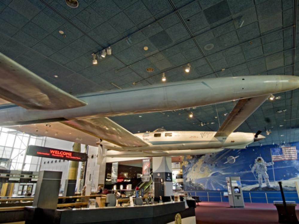 Voyager Aircraft and Welcome Desk