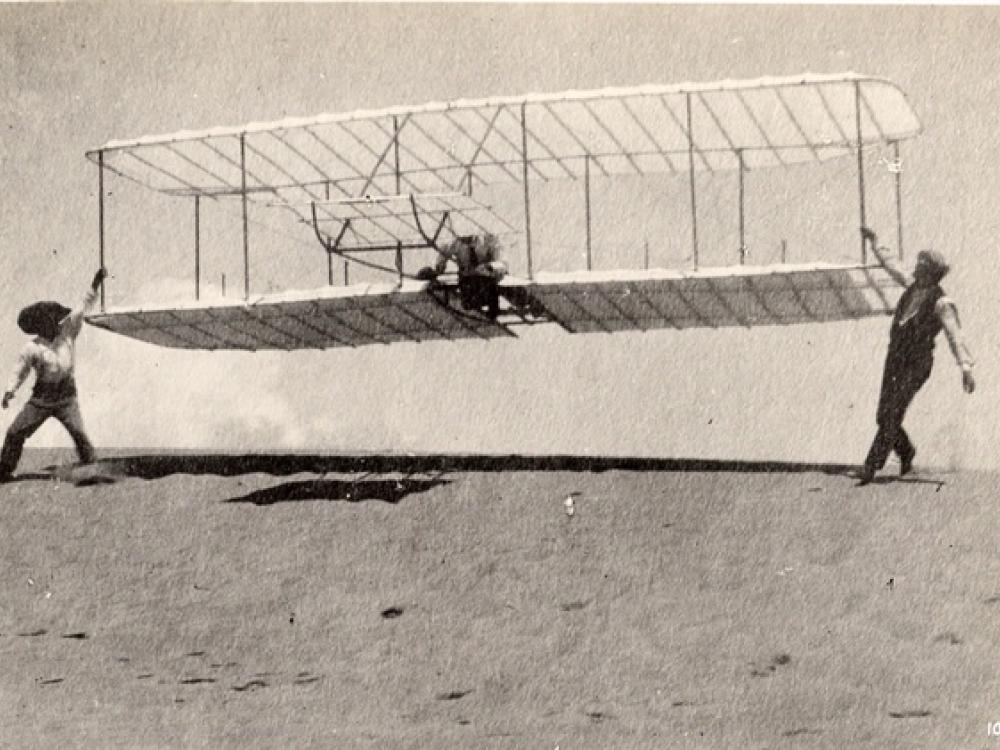 The 1901 Wright Glider Piloted by Wilbur Wright