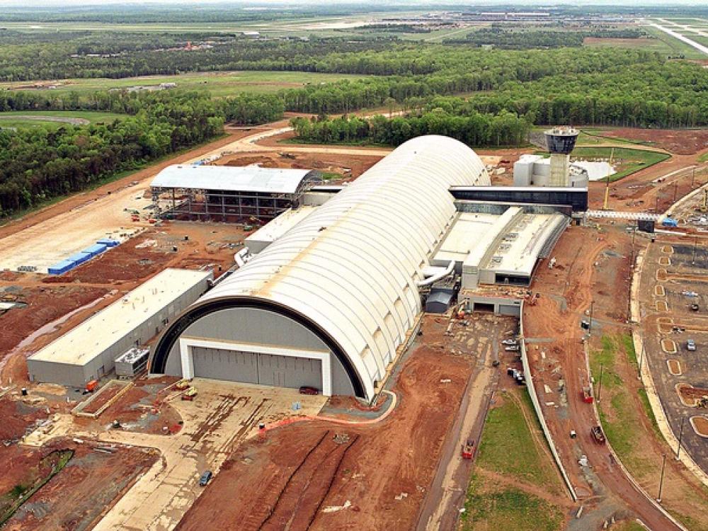 Aerial View of Udvar-Hazy Center Looking North