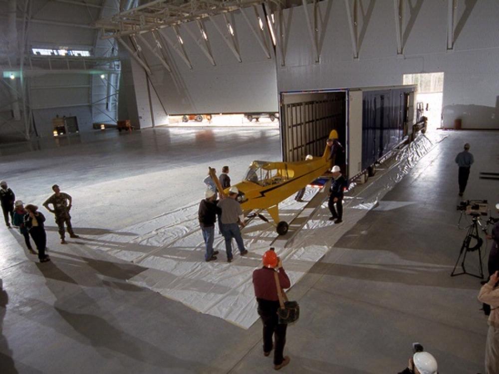 Piper J-3 Cub Arrives at Udvar-Hazy Center