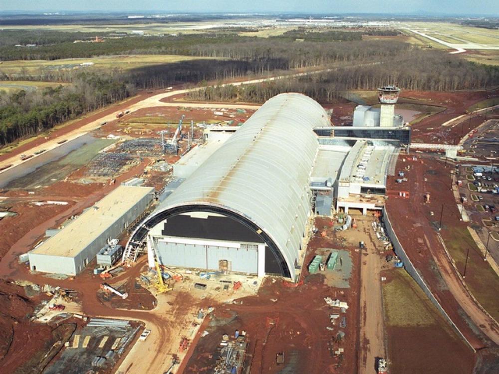 Aerial View of Udvar-Hazy Center Looking North