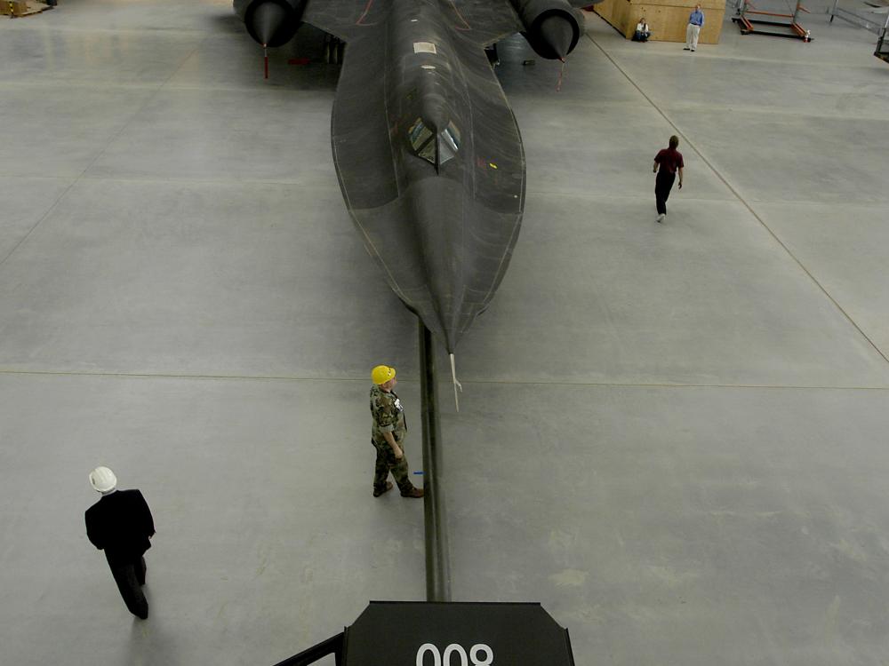 SR-71 Moves Into Udvar-Hazy Center Aviation Hangar