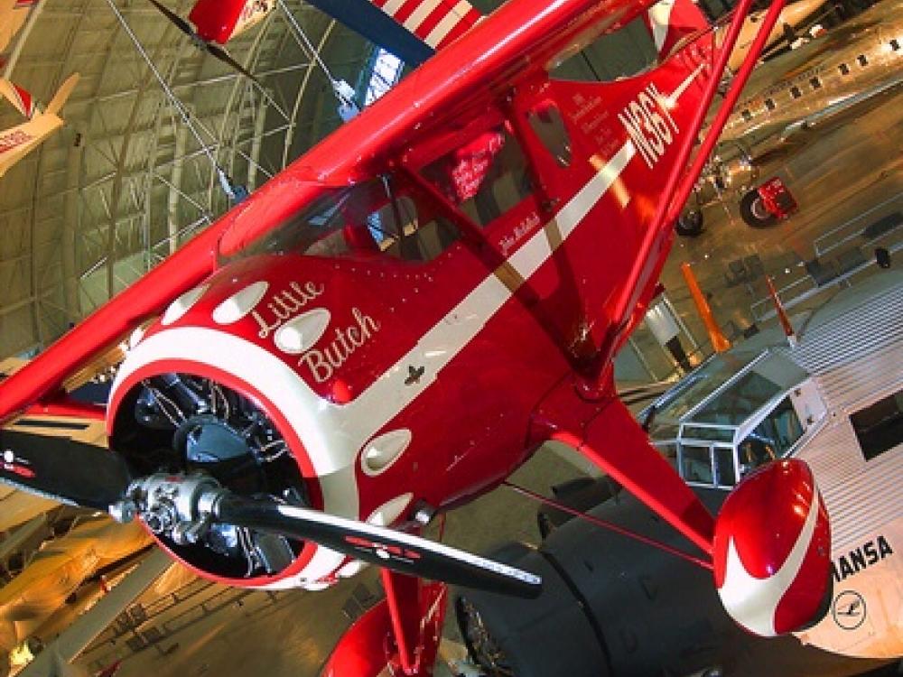 Little Butch, Boeing Aviation Hangar with visitors