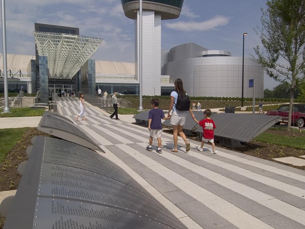 The Wall of Honor Outside the Udvar-Hazy Center