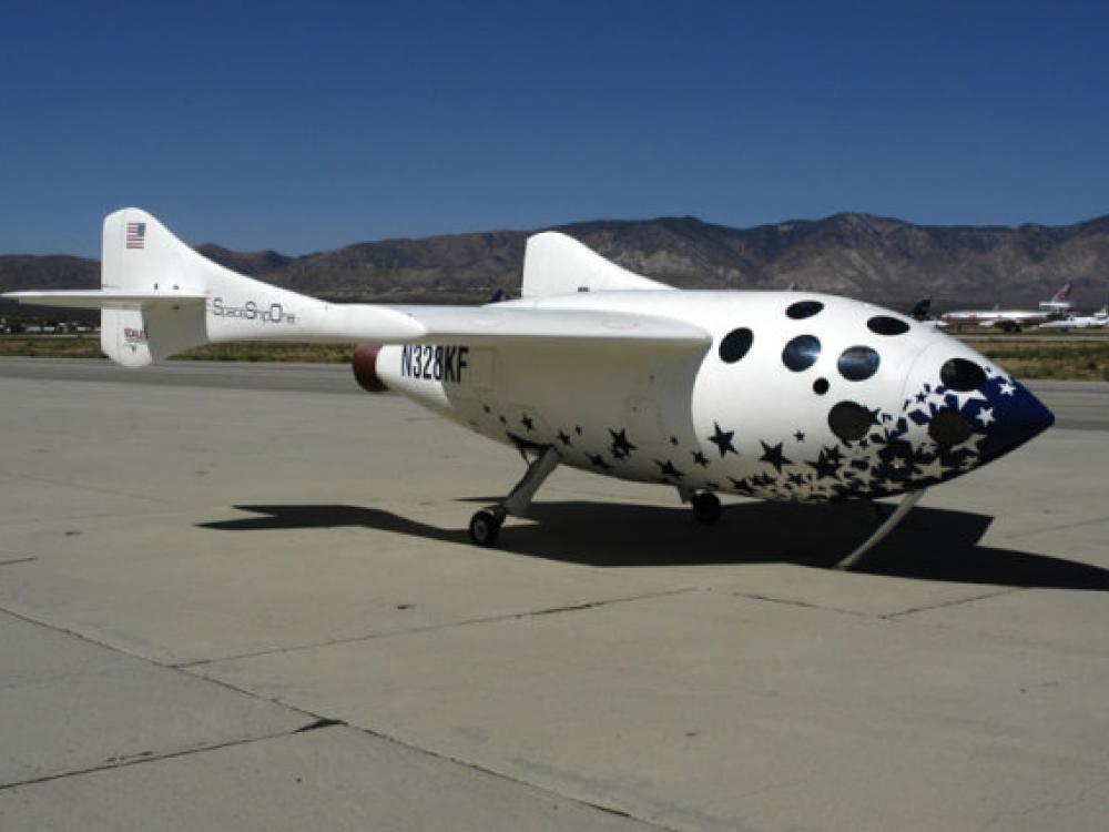 SpaceShipOne on the Ground