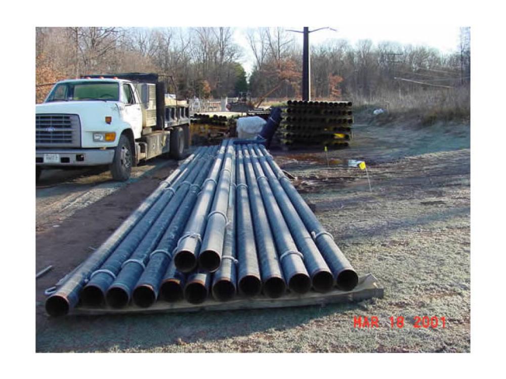 Udvar-Hazy Center Site Preparation - Pipes for ducts