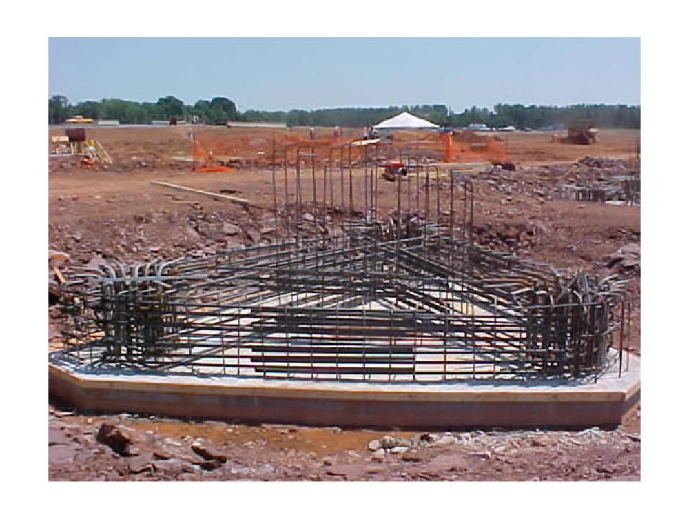 Udvar-Hazy Center Thrust Block Rebar