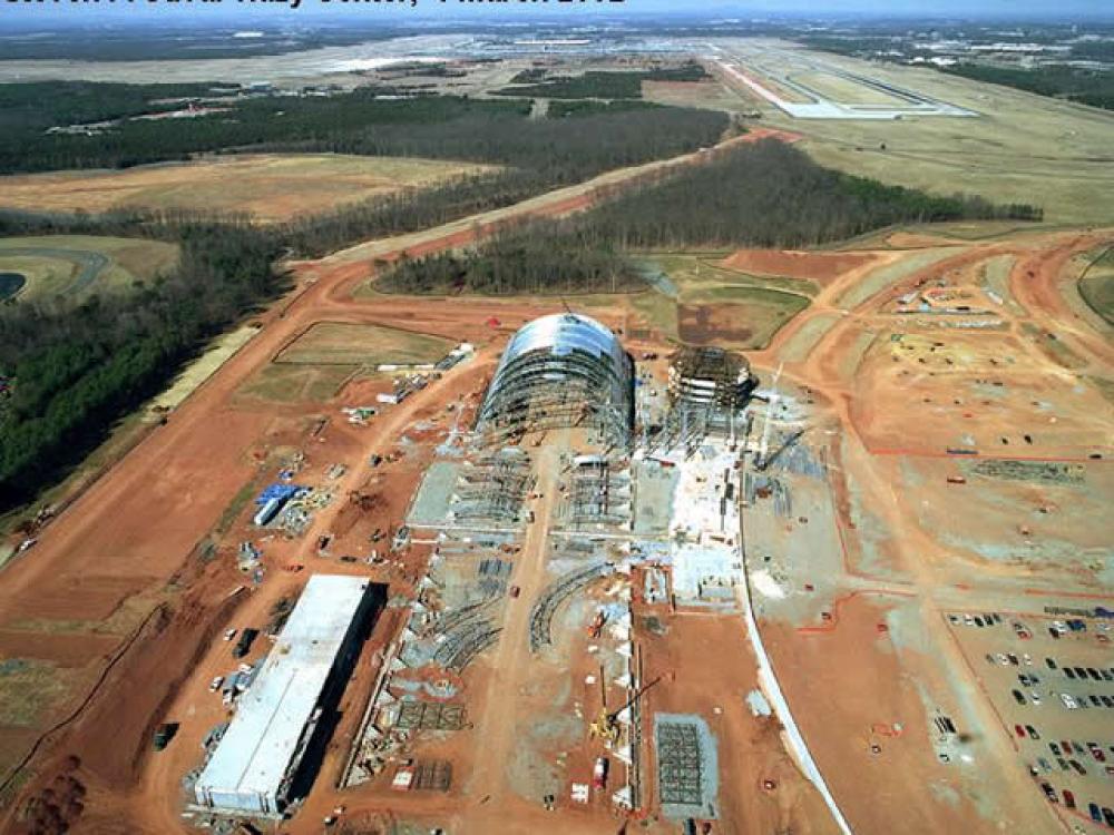 Udvar-Hazy Center Aerial View Looking N, Mar 02